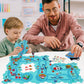 25Pcs Puzzle Racer Kids Car Track Set, Rail Car Puzzle Track Ocean Themed Series, Puzzle Track Car Play Set, Toddler Puzzle Trac