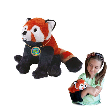 Ecobuddiez - Red Panda From Deluxebase. 8 Inch Red Panda Plush Toy. Eco Friendly Child Safe Panda Stuffed Animal Made From Recyc
