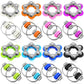 Chengu 16 Pcs Fidget Toys Set Include 8 Six Roller Chain And 8 Key Flippy Chain Stress Reducer Anxiety Relief Bike Toys For Teens Adults Adhd, Add, Autism(Cute)