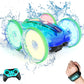 28C Amphibious Remote Control Car, 4WD Waterproof RC Stunt Car Toys with LED Lights, 360Rotation RC Boat Water Beach Pool Toys f
