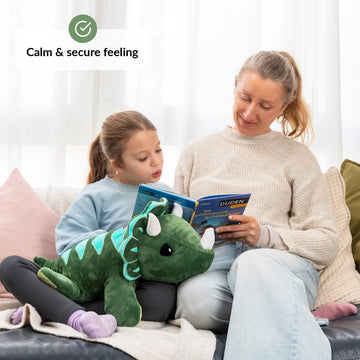 Odoxia Weighted Stuffed Animal For Anxiety | 5 Lbs | Calming & Comforting | Dinosaur Stuffed Animal | Weighted Plush Dino | For