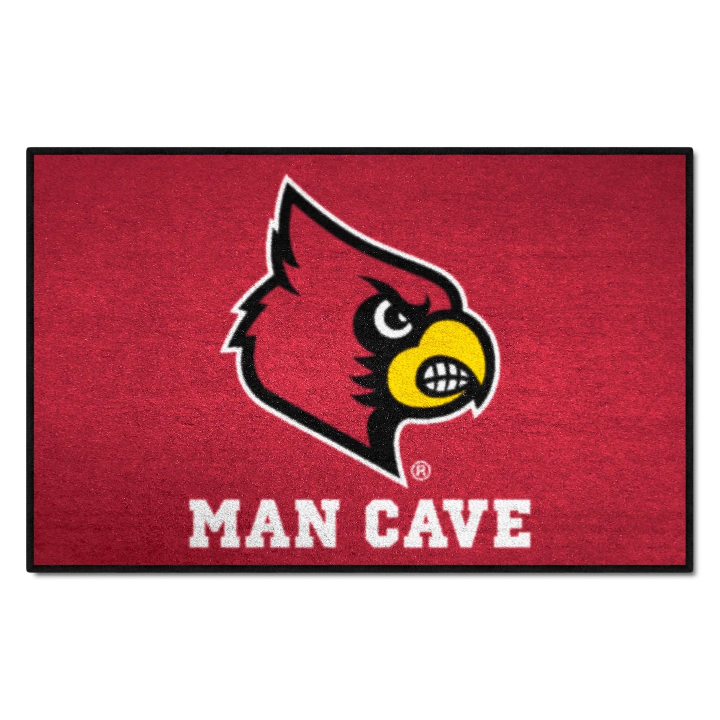 FANMATS 14656 University of Louisville Nylon Universal Man Cave Starter Rug , 19x30
