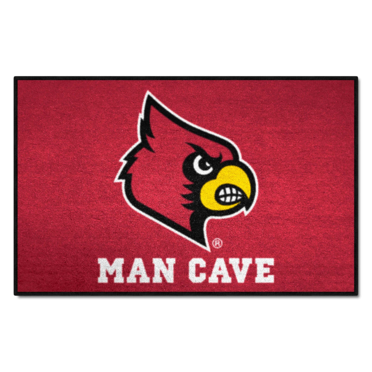 FANMATS 14656 University of Louisville Nylon Universal Man Cave Starter Rug , 19x30