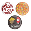 dhcrafts Pin Badge Multicolor Food Pizza & French Glossy Finish Design Pack of 3 (58 cm)