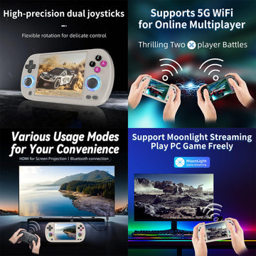 Rg40Xx H Retro Handheld Game Consoles Rg40Xxh Retro Gaming Console With 64 Tf Card Portable Gaming Console Linux 64-Bit System 4