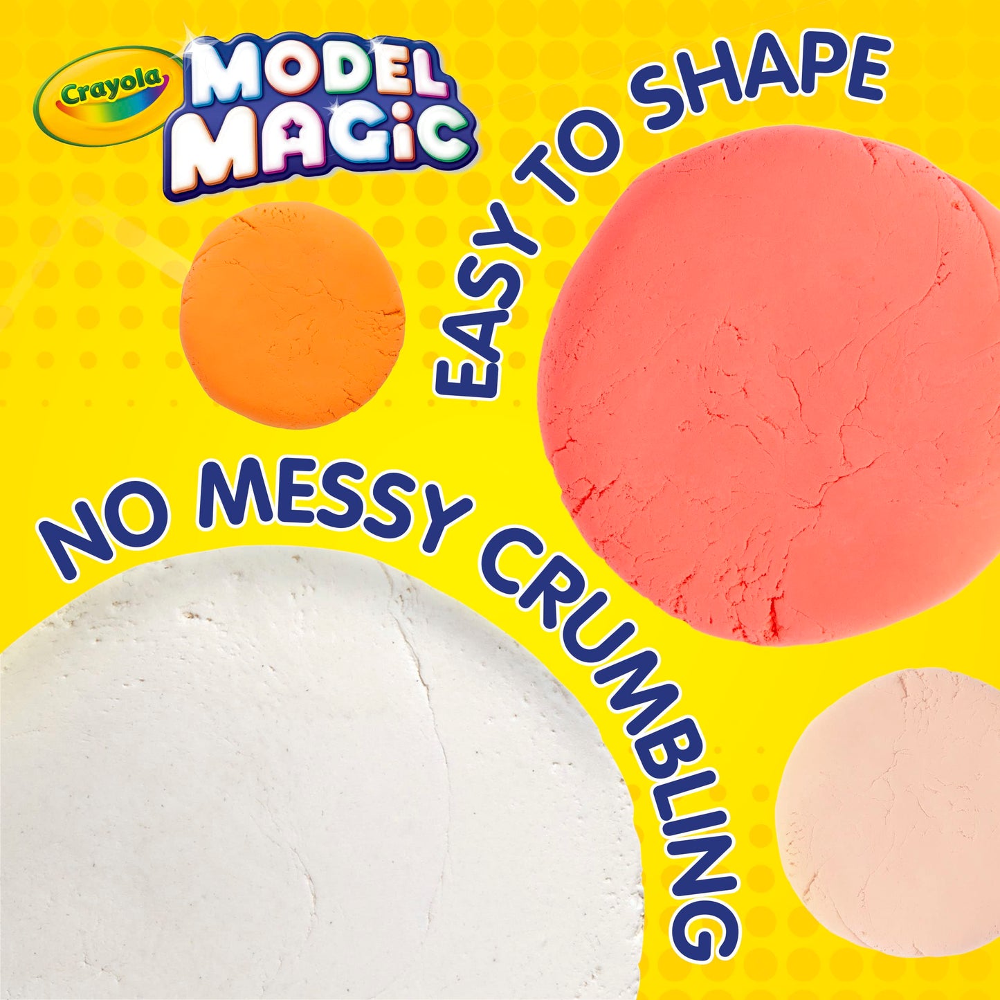 Crayola Model Magic White Modeling Clay, 4 oz, Non-Toxic Dough for Kids Crafts, Model 57-4401
