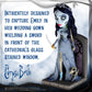 Royal Bobbles Emily The Corpse Bride with decorative replica blade  Maggot and Scraps - 7.5 Inches Tall - Collectible Bobblehead Statue