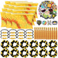 Yeyeplum 98 Pcs Softball Party Favors Include Softball Goodie Makeup Bags Bracelet Hair Bands Hair Ties Sticker for Sports Team 