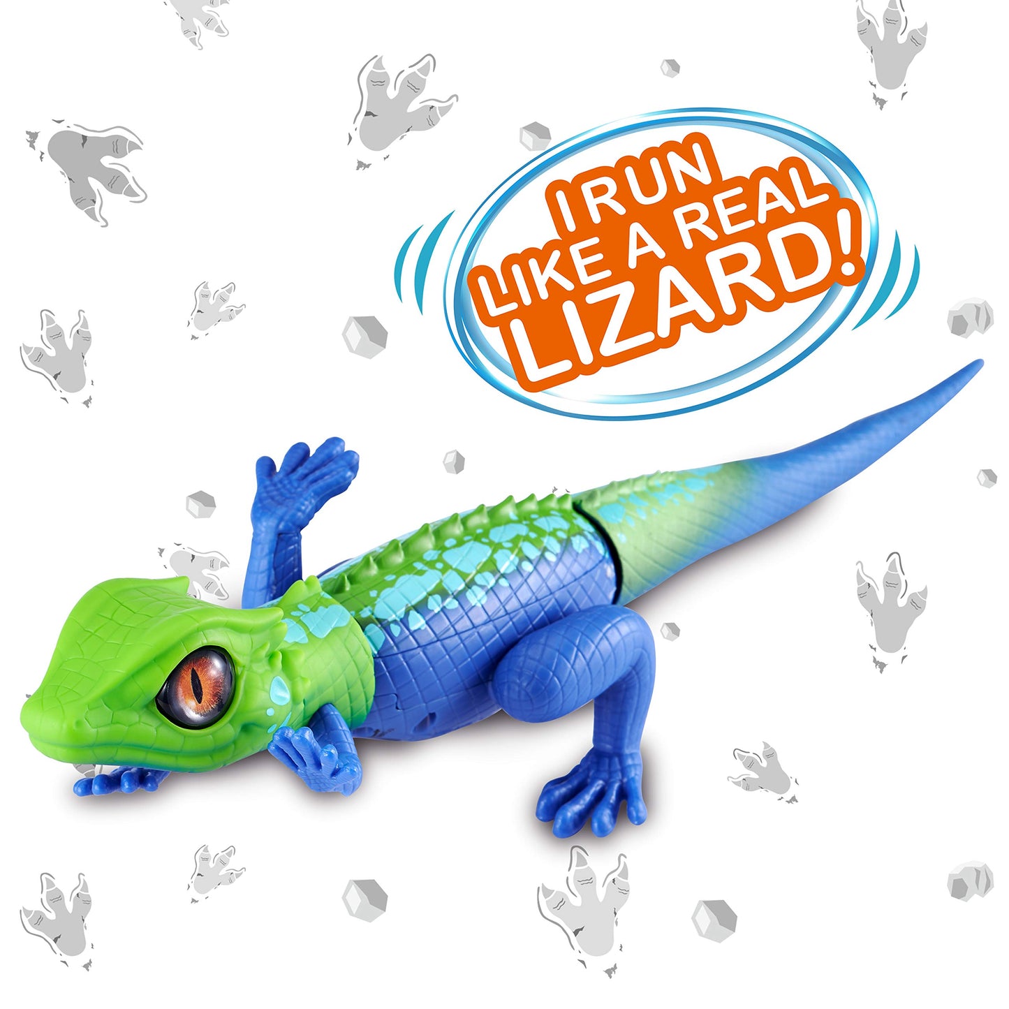 Robo Alive Lurking Lizard Series 2 Blue Green By Zuru Battery-Powered Robotic Interactive Electronic Reptile Toy That Moves (Blu