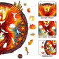 KAAYEE Wooden Jigsaw Puzzles-Wooden Puzzle mature-themed Unique Shape Advanced Phoenix Wooden Jigsaw Puzzle for mature-themed  Family Puzzles 8.5 * 7.9in 100pcs