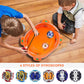 COCOFOX Battling Top Burst Toy Set - 6 Tops, 2 Launchers, Stadium - Orange - Fun for Boys & Girls 6 Years and Up