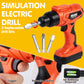 JOYIN 19Pcs Kids Tool Set, Pretend Play Toddler Power Toy Tool with Construction Tool Belt & Electronic Toy Drill for Boy Girl B