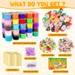 50 Pack Mini Butter Slime Kit, Scented Slime For Girls And Boys, Soft & Non-Sticky Cotten Candy Fruit Slime Party Favor Gifts, D