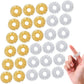 Blulu 30 Pack Spiky Finger Sensory Ring Gold Silver Acupressure Rings for Fingers Stress Relief Massager Toys for Teens Adults S