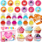 Valentines Day Gifts For Kids Classroom School, 24 Pack Cupcake Themed Slime Valentines Day Cards For Girls Boys, Party Favors,