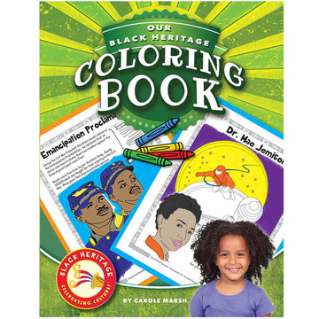 Gallopade Black Heritage Coloring Book, Pack Of 12, Multi 12 Count