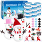 Aneco 12 Pack Christmas Snowman DIY Craft Build Snowman Craft Kit Christmas Decoration Air Dry Modeling Clay Winter Gift Game fo