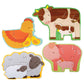 Petit Collage Beginner Puzzle For Kids, Farm Babies – Includes 4 Mini Puzzles (3-5 Pieces Each) – Cute Animal Puzzles For Ages 2+ – Makes A Great Gift Idea
