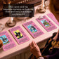 Smoostart Tarot Cards for Beginners with Meanings on Cards - Includes enhanced Velvet Storage Bag & Guide Book - 450GSM Thicker Cards