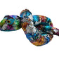 LMC Products Rainbow Flip Sequin Stuffed Snake - 60" Plush Reversible Sequin Pet Toy