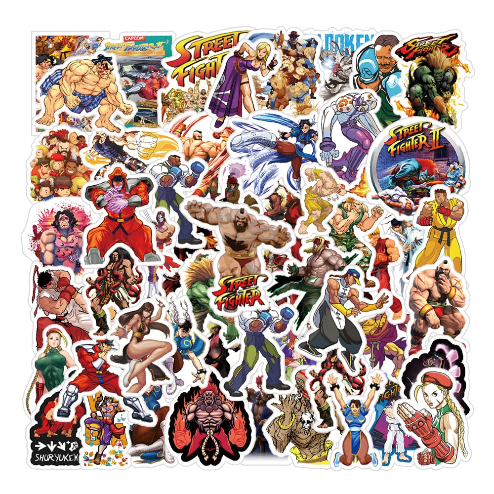 52Pcs Games Merch Stickers, Collection Vinyl Waterproof Sticker Decals For Water Bottle, Laptop, Phone, Skateboard, Car, Gifts F