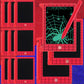 Nezyo 12 Pack Spider Web Party Favors, Mini LCD Writing Tablet for Kids, 4.6 Spider Web Checked Board Drawing Tablet Erasable 