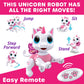 Power Your Fun Robo Pets Unicorn Toy For Girls And Boys - Remote Control Robot Toys With Interactive Hand Motion Gestures, Stem Programmable Treats, Walking, Dancing Robot Unicorn Kids Toy (Pink)