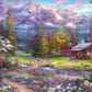 Buffalo Games 500 Piece Jigsaw Puzzle - Inspirations of Spring, Multicolor, Large Size, Challenging for Adults, Model 3252