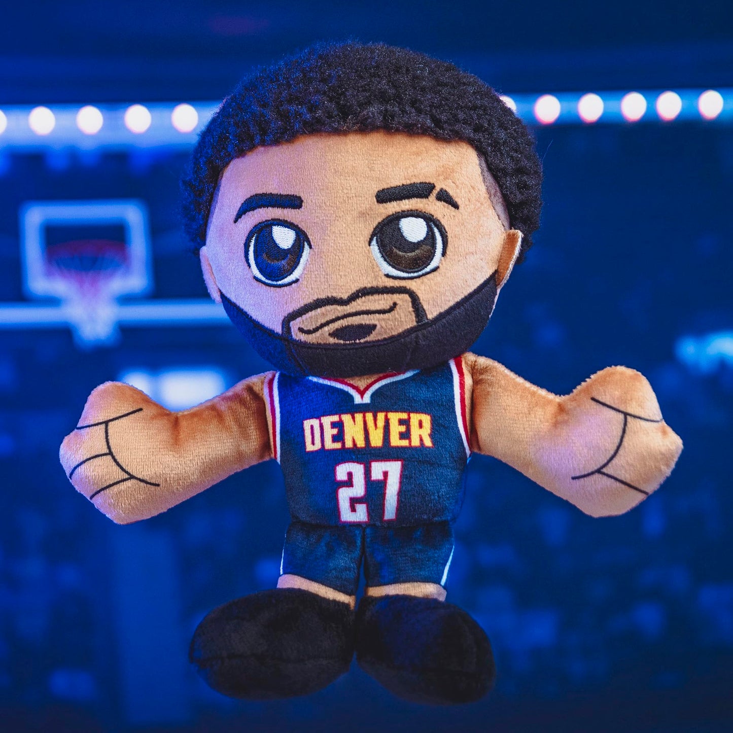 Bleacher Creatures Denver Nuggets Jamal Murray 8' Nba Kuricha Sitting Plush - Soft Chibi Inspired Nba Superstar
