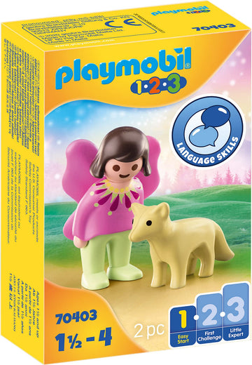 Playmobil Fairy Friend With Fox 70403 1.2.3 For Young Kids