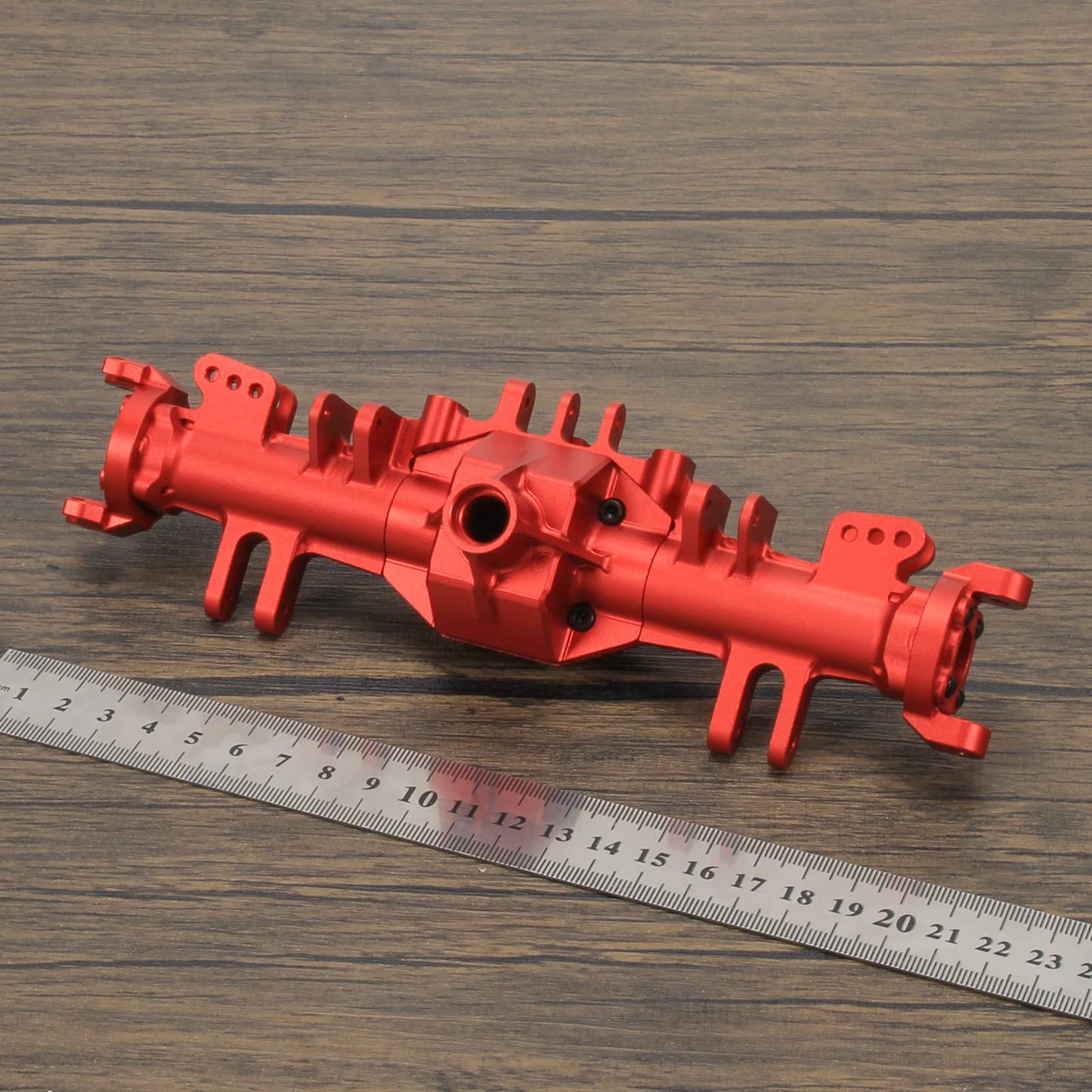 RCAWD Front Axle Housing Cover Case Set LOS242031 for Losi 1/8 LMT Red