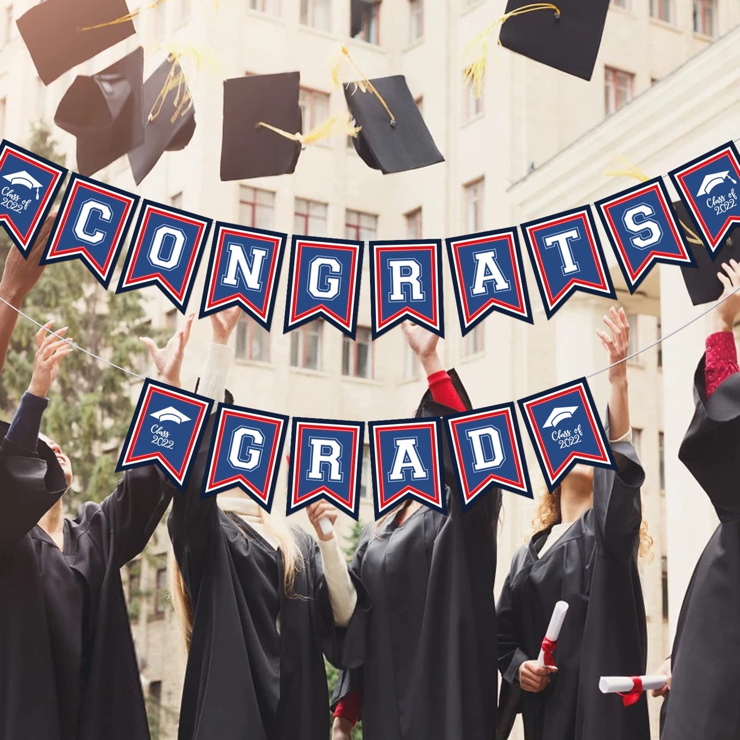 Large Congrats Grad Banner Graduation Banner 2024 Congrats Banner For High School Graduation Party Decorations 2024 Graduation Banners For Party Decorations