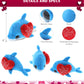 Dollibu I Love You Valentine Plush Big Eye Blue Dolphin - Cute Stuffed Animal With Red Heart And Name Personalization Gift For Valentines Day, Birthday, Anniversary, Romantic Date - 6 Inches