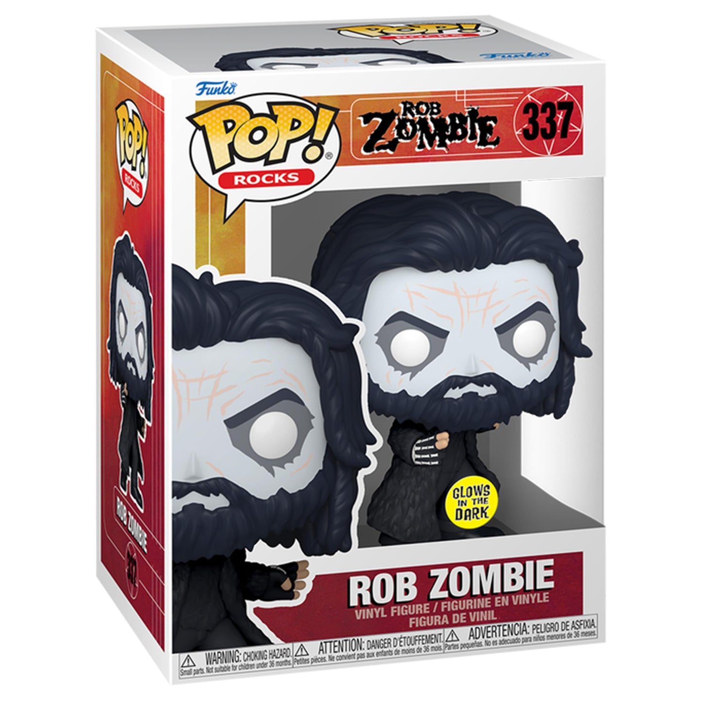 Funko Pop! Rock: Rob Zombie Special Edition Glow In The Dark Exclusive Figure #337