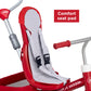Radio Flyer 4-in-1 Stroll 'N Trike, Red Toddler Trike for Ages 1-5, Alloy Steel, Large, Model 491
