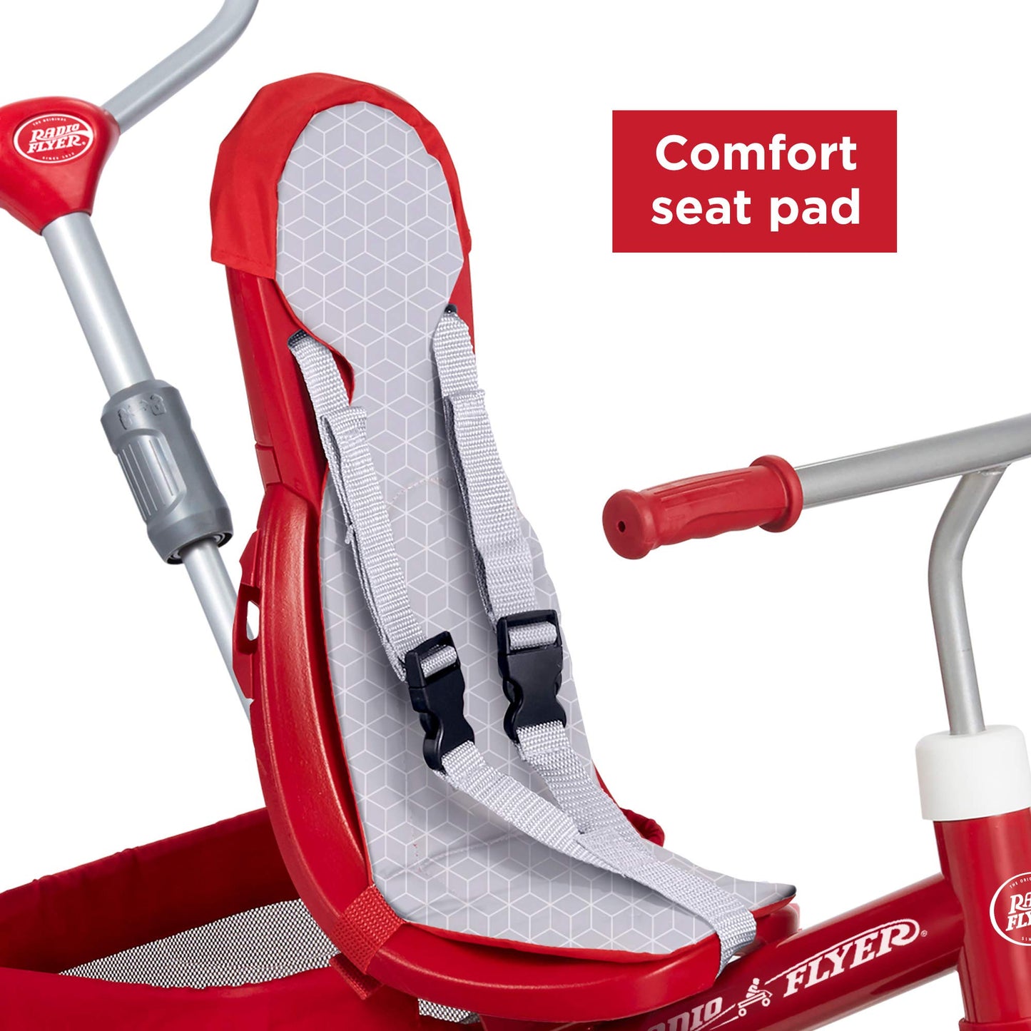 Radio Flyer 4-in-1 Stroll 'N Trike, Red Toddler Trike for Ages 1-5, Alloy Steel, Large, Model 491
