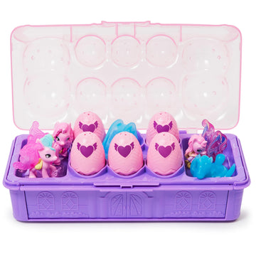Hatchimals Colleggtibles, Unicorn Family Carton With Surprise Playset, 10 Characters And 2 Accessories, Kids Toys For Girls Ages