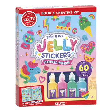 KLUTZ Paint & Peel Jelly Stickers: Glitter Goals
