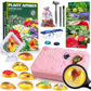 Woumserta Flower Amber Dig Kit - 8 Flowers Specimens Excavation Kit, Flower Toy For Kids Girls, Plant Gift Dig Kits, Flower Plan