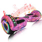SIMATE 6.5 Hoverboard with Bluetooth & LED Lights  Self Balancing Hover Boards for Kids & mature-themeds & Girls & Boys  for All Ages