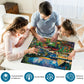 300 Piece Puzzle for mature-themeds Fun Summer Party Puzzle for mature-themeds Kids Elderly Large Piece  Puzzles for Kids Age 8-10 10-12 Challenging Fun Landscape Art Puzzle Family Game Great Gift 20.5x15in