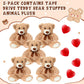 Libima 5 Pack 14'' Bears Stuffed Animals With Voice Recorder Set 30 Seconds Voice Sound Recorder Module Plush Bear Cute Stuffed