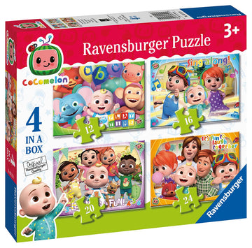 Ravensburger Cocomelon - 4 In Box (12, 16, 20, 24 Pieces) Jigsaw Puzzles For Kids Age 3 Years Up