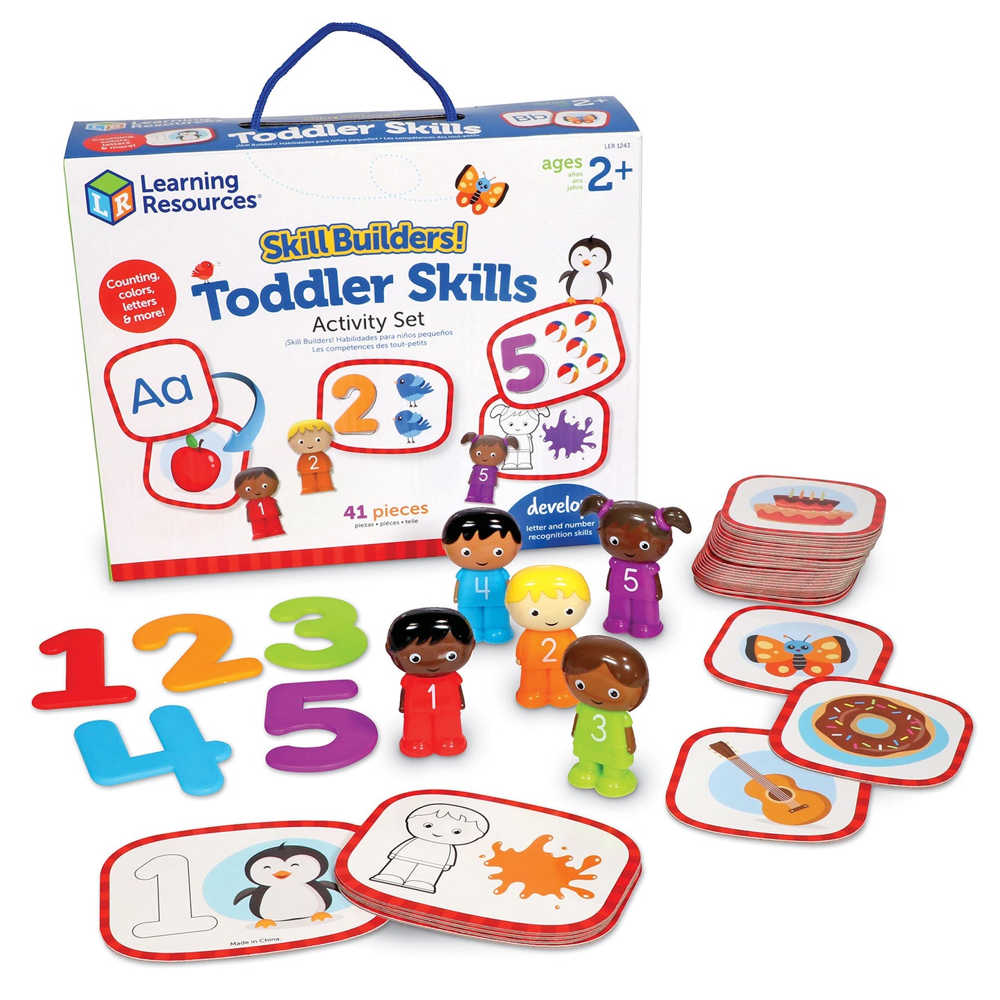Learning Resources Skill Builders! Toddler Skills - Toddler Learning Materials  Homeschool Preschool Supplies  Teaching Cards for Toddlers  Ages 2+ 41 Piece Set