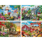 Bits And Pieces – 4-In-1 Multi-Pack 300 Piece Jigsaw Puzzles For Adults – Scenic Beauty Collection By Alan Giana, Completed Puzzle Size: 16' X 20'