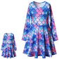 Mermaid Dresses For Girls & Doll 18 Inch Long Sleeve Fall Winter Dresses 6 7