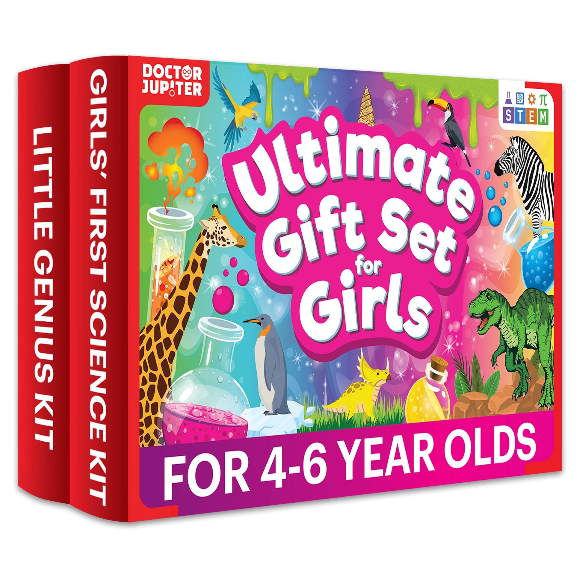 Doctor Jupiter Ultimate Gift Set For Girls| Set Of Girl’S First Science Kit, Little Genius Kit For 4-6 Year Olds| Girl Birthday Gifts| Stem Learning & Education Toys For Kids Ages 4,5,6
