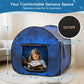 OUTREE Sensory Tent 47 * 47 * 47 in,Starry Night Print,Sensory Tent for Kids with Autism, pop up Play Tent