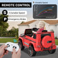 Anpabo Licensed Mercedes-Benz G63 Car For Kids, 12V Ride On Car W/Parent Remote Control, Low Battery Voice Prompt, Led Headlight, Music Player & Horn, Soft Start, Kids Electric Vehicle, Red