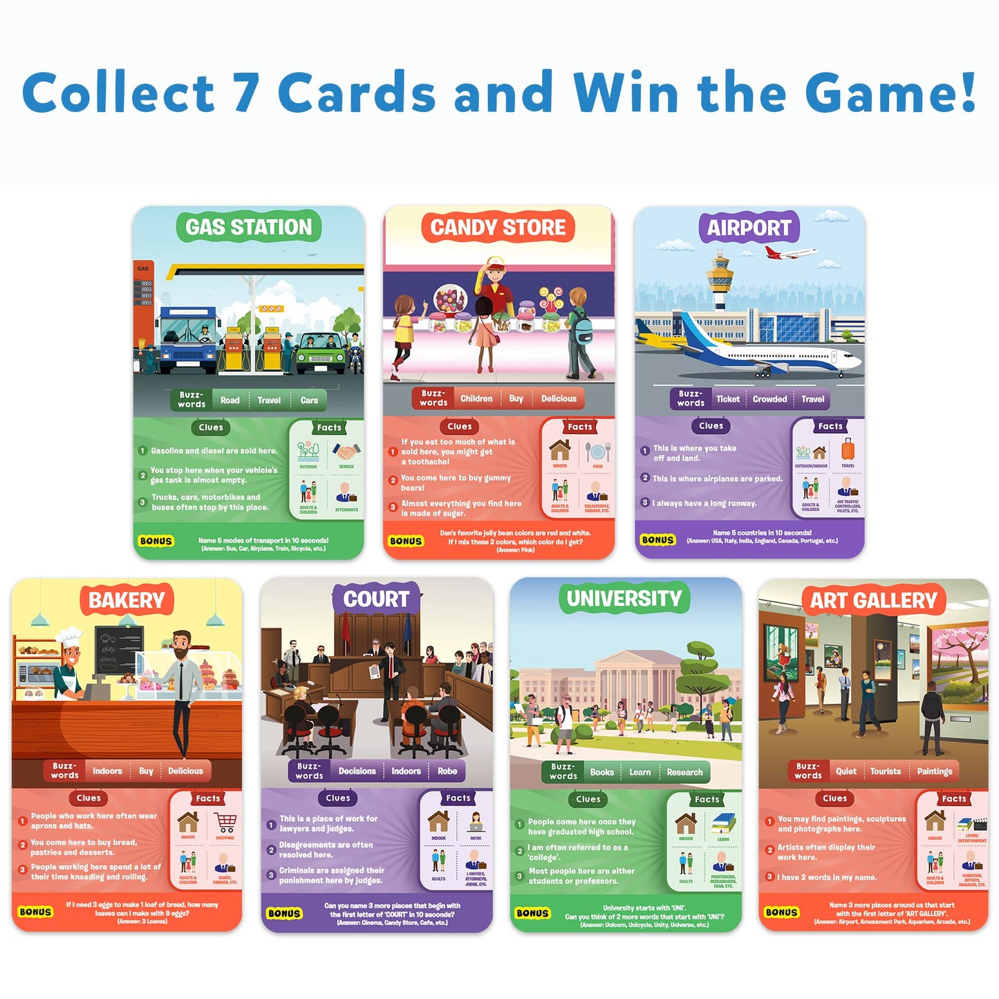 Skillmatics Card Game - Guess In 10 All Around The Town, Perfect For Boys, Girls, Kids, And Families Who Love Board Games, Travel Friendly, Gifts For Ages 6, 7, 8, 9